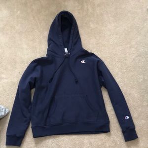 Champion Men’s Navy Blue Reverse Weave Hoodie